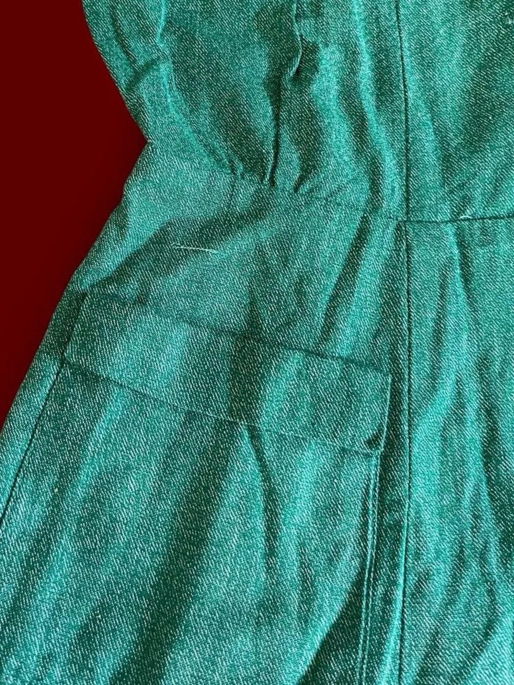 1950s TRUE VINTAGE • RARE 50s Girl Scouts Long Sleeve Cotton Mini Dress
